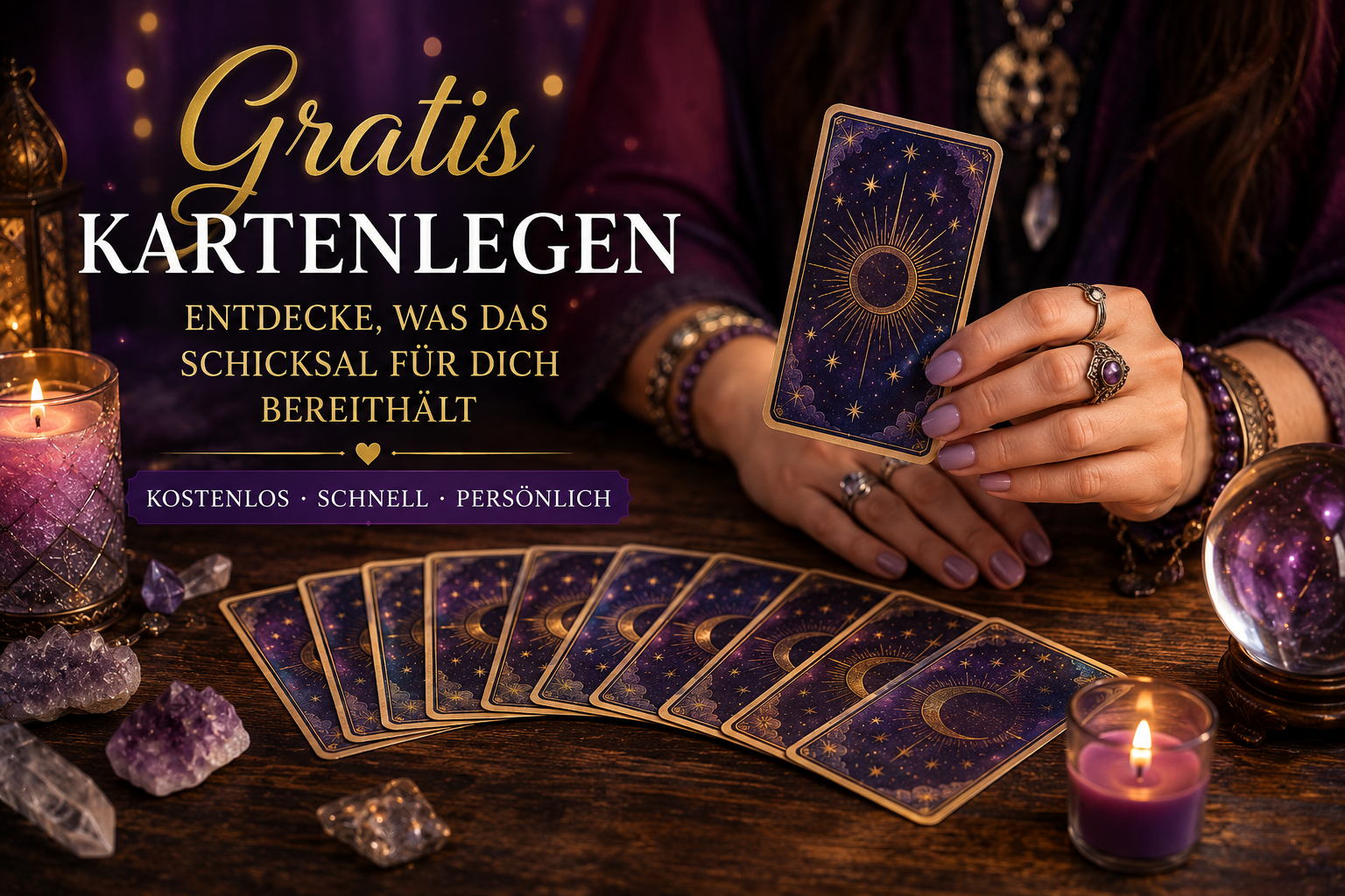 Entdecken Sie die Welt des Tarots: Gratis Kartenlegen und Tarotkarten lesen online